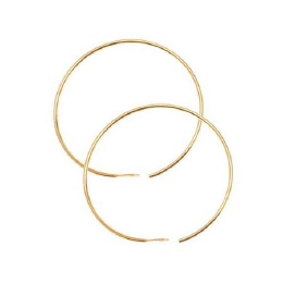 Plated Brass Hoops