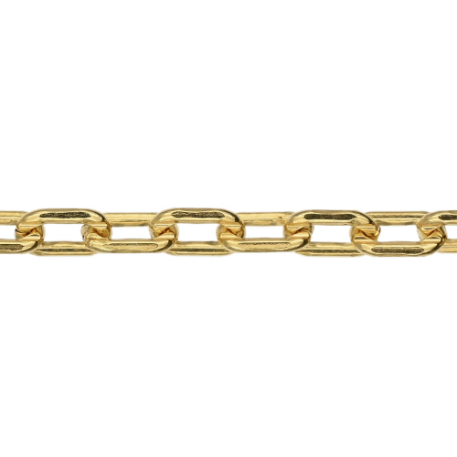 1.7 x 2.7mm Paperclip/Fancy Cable Chain Beveled - Gold Filled