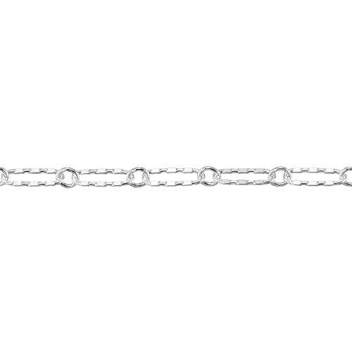 Triple Dapped Chain 1.9 x 5.1mm - Sterling Silver