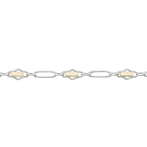 Fancy Chain 1.05 x 5.1mm - Sterling Silver Gold Filled